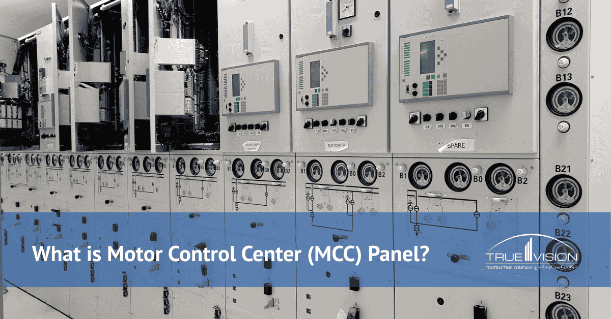 Motor Control Center (MCC) panel for industrial motor control and power distribution.